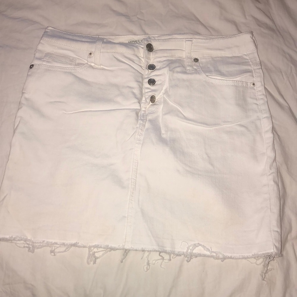 White Hi Rise Skirt